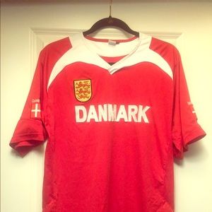 Denmark soccer jersey.